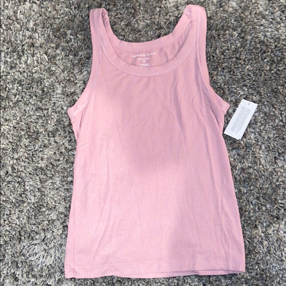 light pink tank top